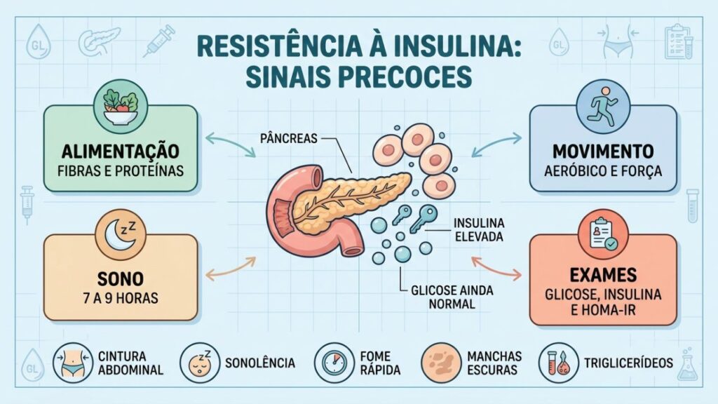 Alimentação, movimento, sono e exames ajudam a proteger o metabolismo.