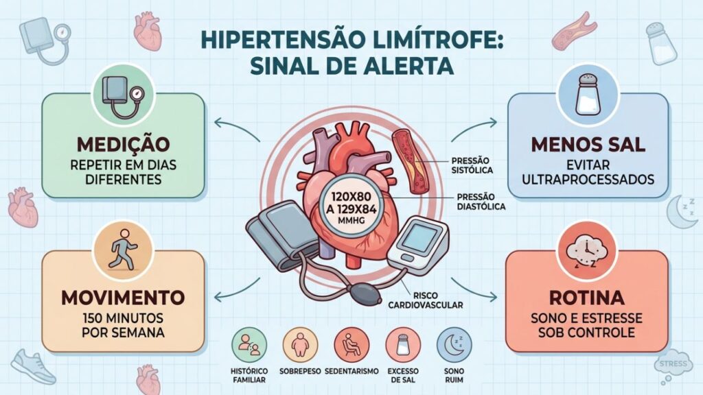 Medição, menos sal, movimento e rotina ajudam a reverter o alerta.