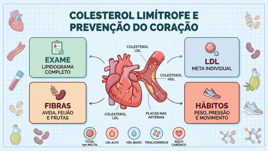 Exame, LDL, fibras e hábitos ajudam a prevenir problemas no coração.