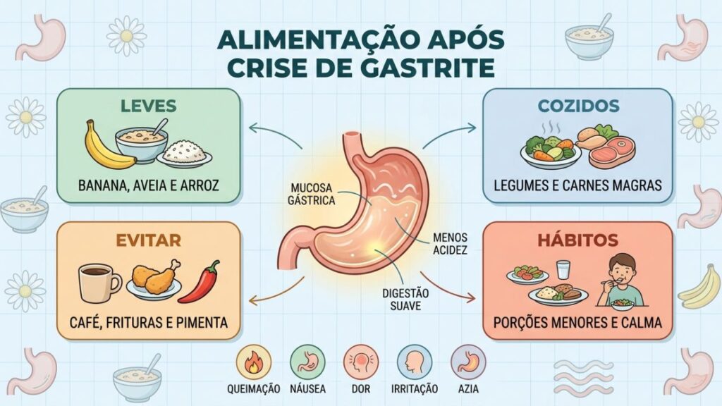 Quatro cuidados reduzem acidez, irritação e desconforto depois da gastrite.