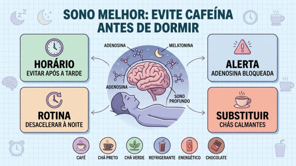 Horário, rotina e substituições reduzem o impacto da cafeína no sono.