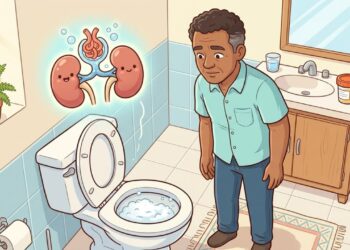 Urina com espuma pode ser sinal de proteína na urina quando aparece com frequência
