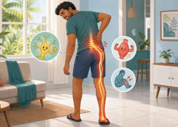 Dor lombar que desce pela perna: a pista que ajuda a diferenciar a ciática de uma dor muscular comum