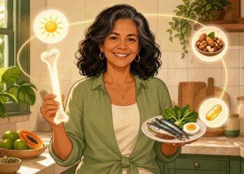 Fortalecer os ossos não depende apenas do cálcio, mas também de vitamina D, vitamina K2 e magnésio