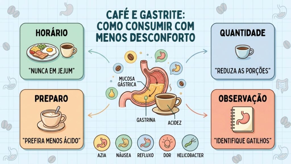 Quatro cuidados ajudam a consumir café sem agravar os sintomas.