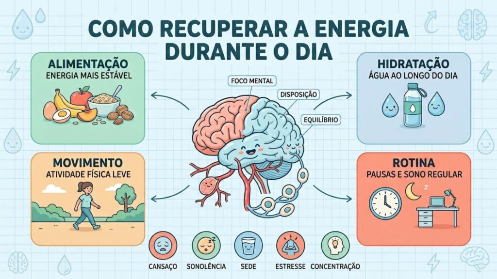 Quatro pilares ajudam a recuperar a energia e melhorar a disposição diária.