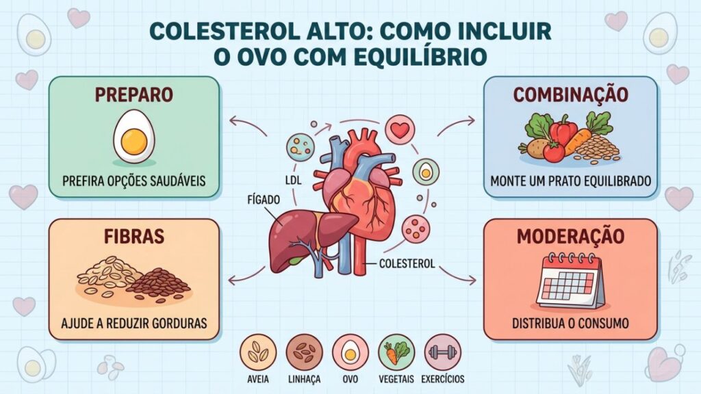 Quatro cuidados ajudam a incluir o ovo sem prejudicar o colesterol.