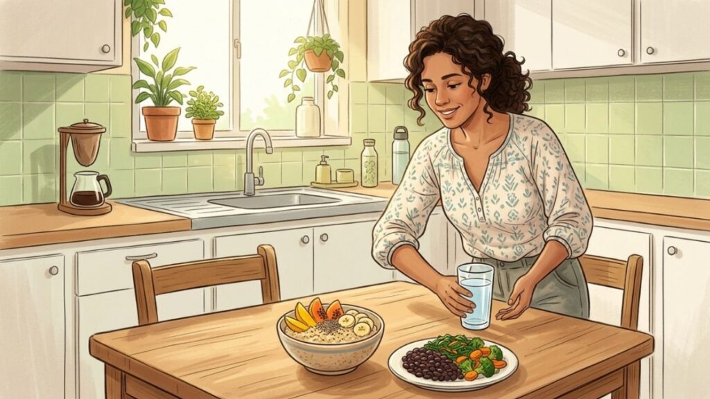 As fibras precisam de água para cumprir sua função no intestino.