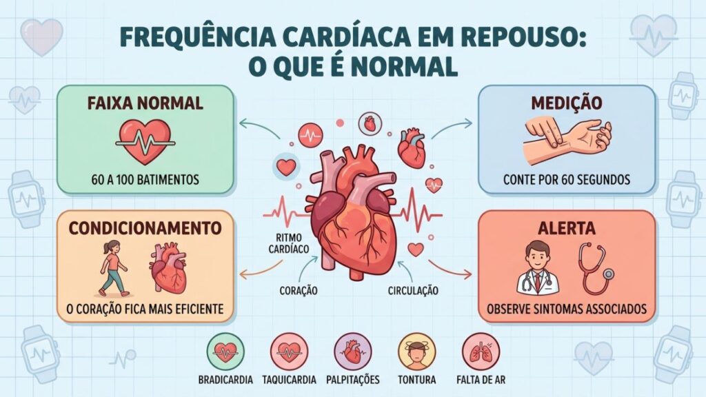 Quatro pontos ajudam a monitorar os batimentos e identificar sinais de alerta.