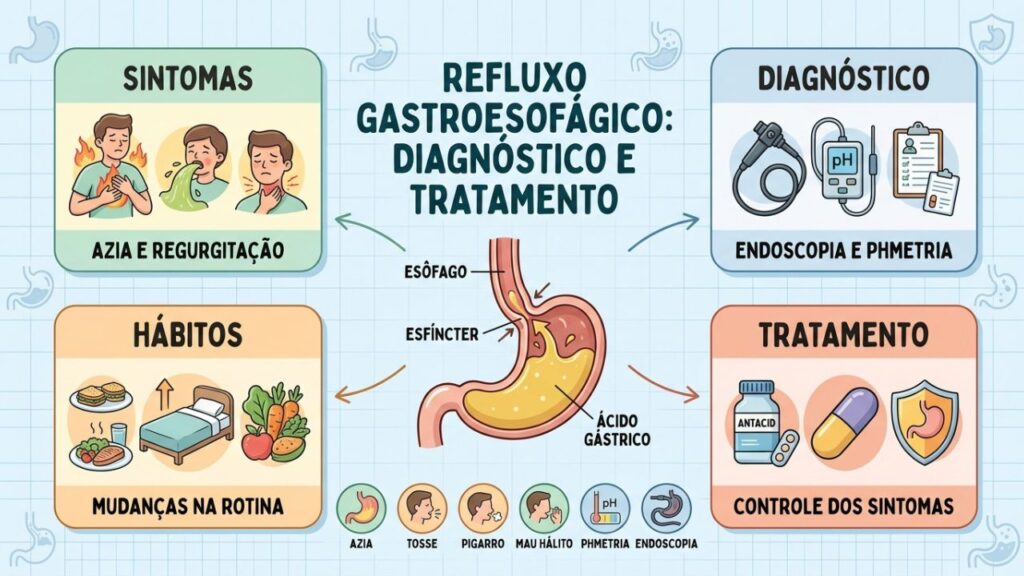 Sintomas, exames e tratamentos ajudam a controlar o refluxo gastroesofágico com segurança.