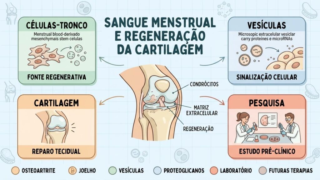 Pesquisa pré-clínica mostra como vesículas podem estimular o reparo da cartilagem na osteoartrite.