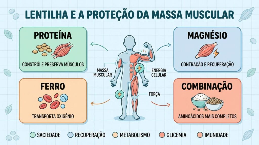 Quatro nutrientes e estratégias tornam a lentilha uma aliada dos músculos.