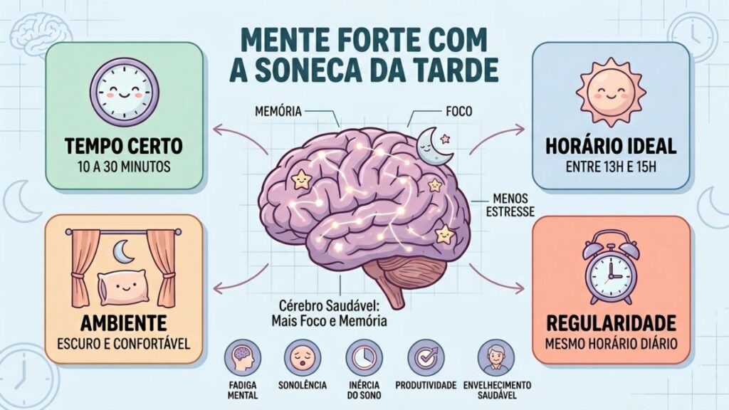 Quatro hábitos simples tornam a soneca uma aliada da saúde cerebral.