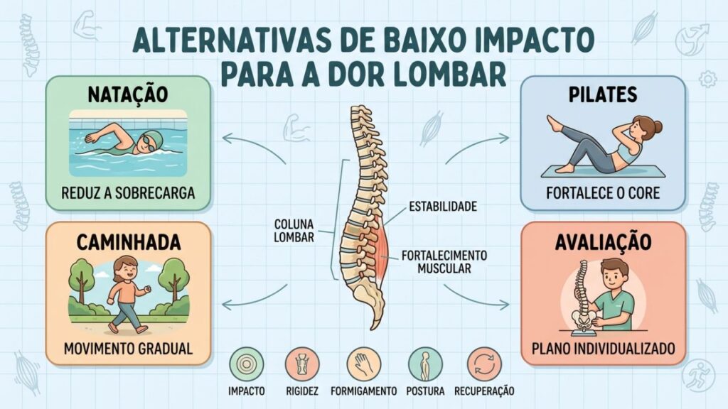 Quatro estratégias ajudam a proteger a coluna e reduzir a dor lombar.