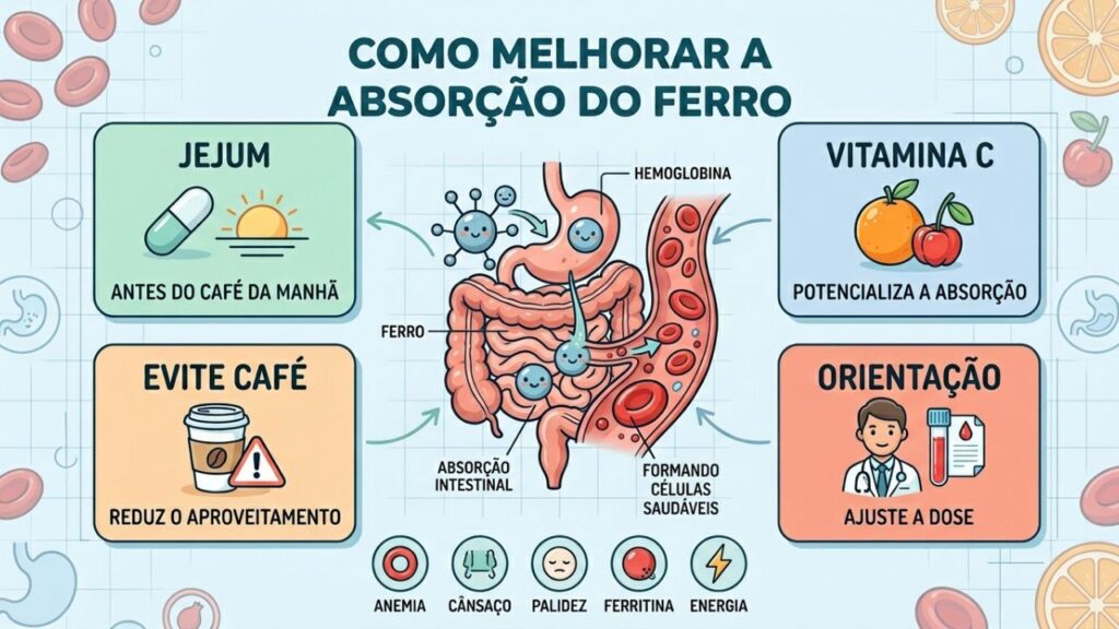 Quatro estratégias ajudam a aumentar o aproveitamento diário do ferro.