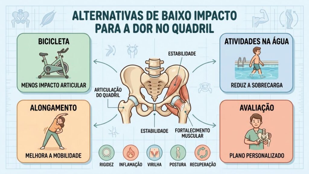 Quatro estratégias ajudam a proteger a articulação e reduzir a dor no quadril.