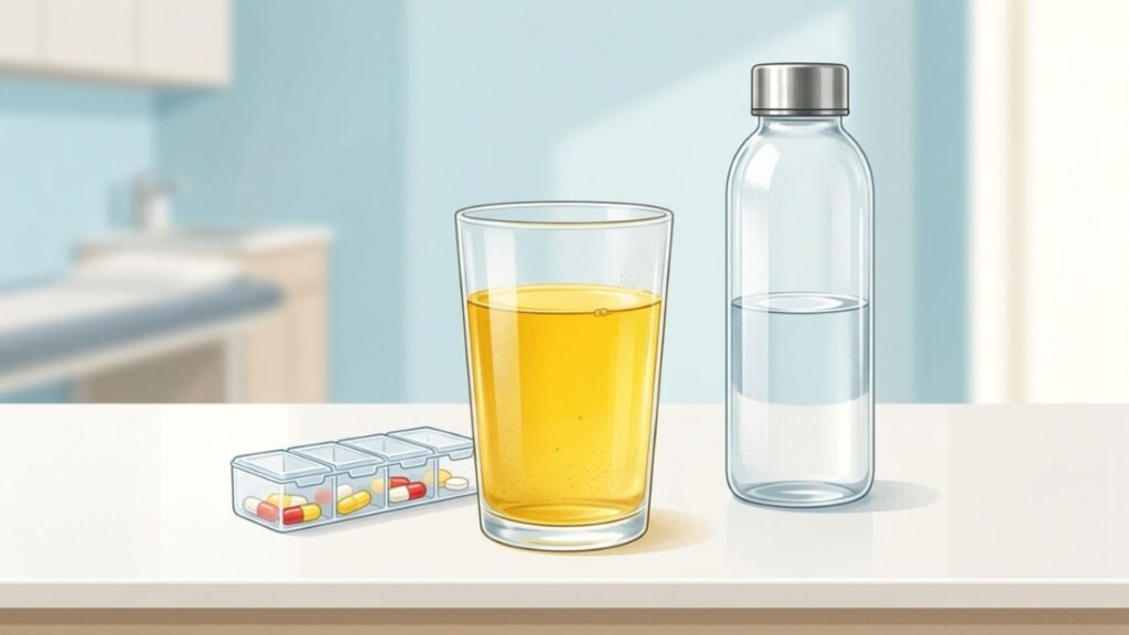 A cor amarela da urina vem de um pigmento natural chamado urocromo, produzido durante o metabolismo do corpo.