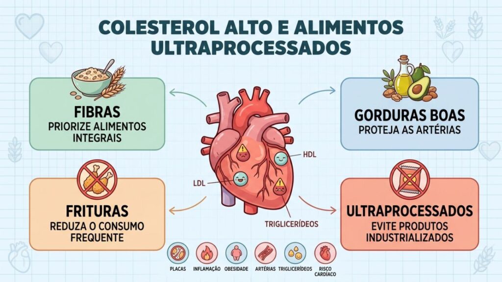Quatro pilares alimentares ajudam a controlar o colesterol e proteger as artérias.