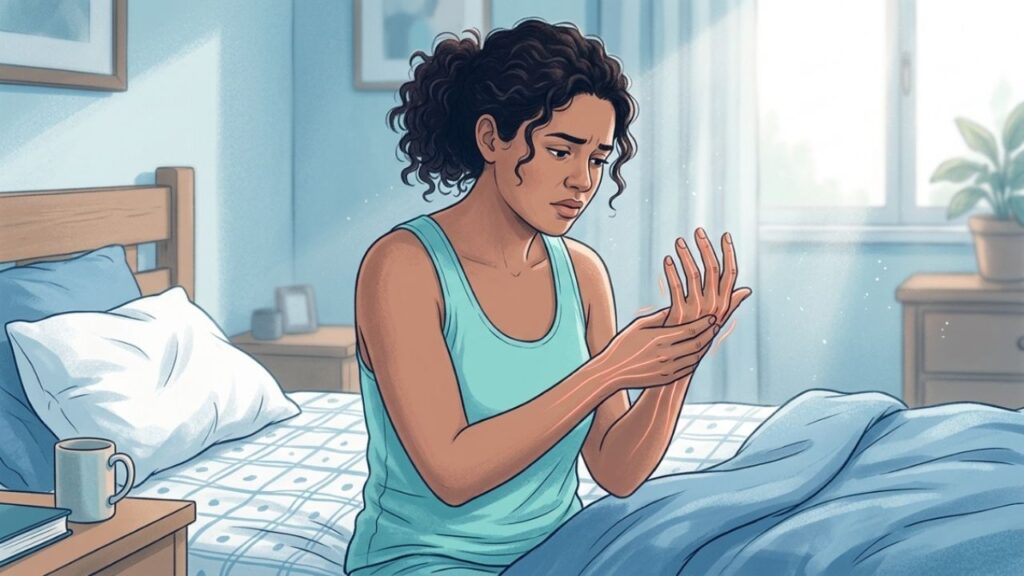 Durante o sono, o corpo permanece por horas na mesma posição.