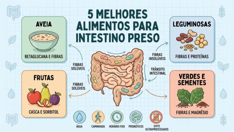 Os 5 melhores alimentos ricos em fibras para melhorar o intestino preso ...