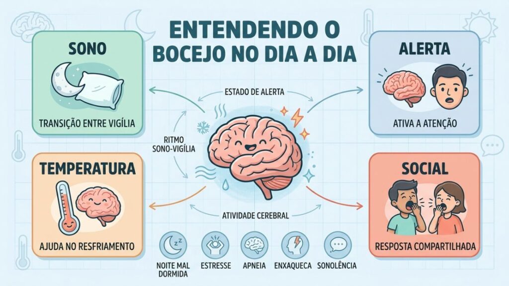 Quatro fatores ajudam a entender por que o bocejo acontece diariamente.
