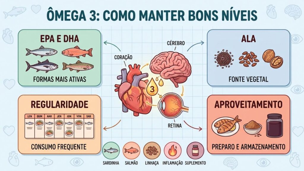 Fontes, formas e hábitos para melhorar o aproveitamento do ômega 3.