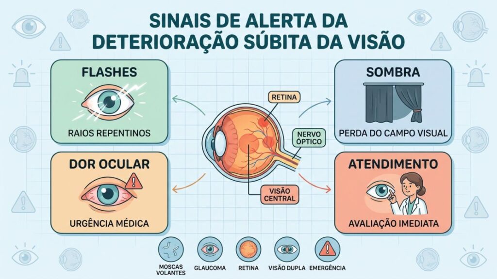Quatro sinais ajudam a reconhecer emergências que podem comprometer a visão.