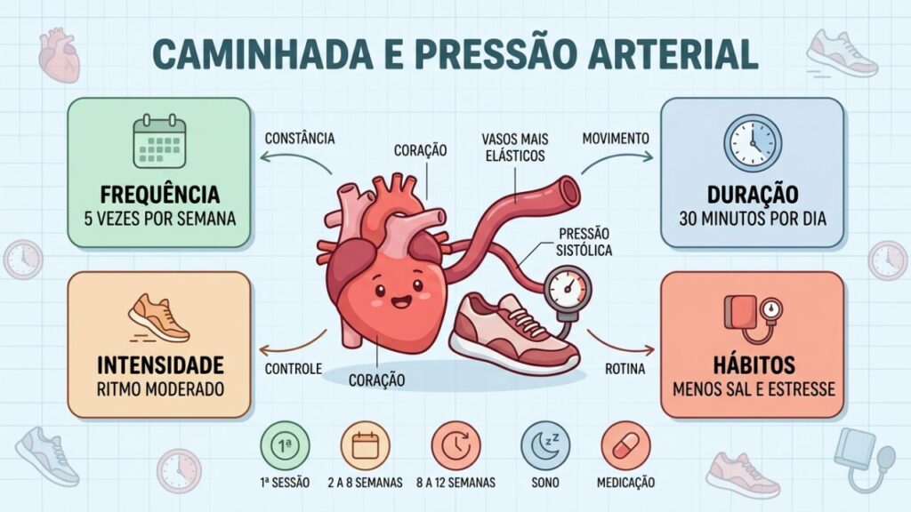 Frequência, duração, intensidade e hábitos sustentam a queda da pressão.