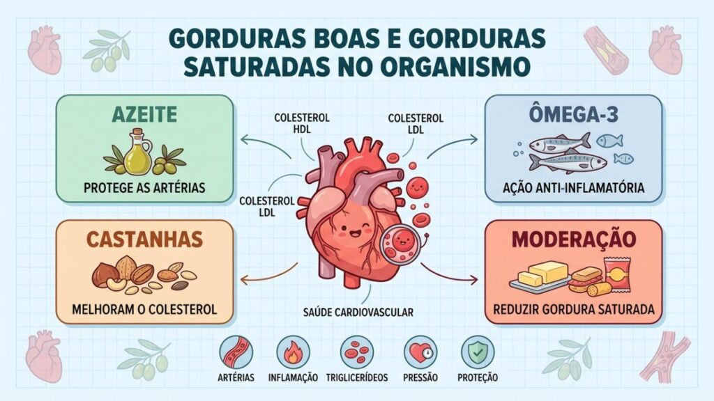 Quatro pilares alimentares favorecem o colesterol saudável e a saúde cardiovascular.