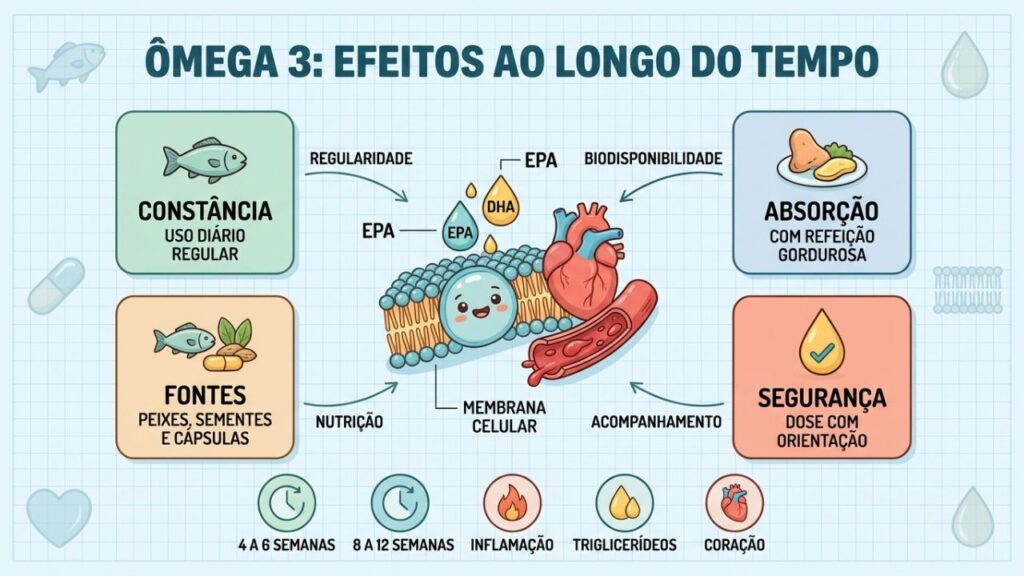 Constância, absorção, fontes e segurança definem os resultados do ômega 3.