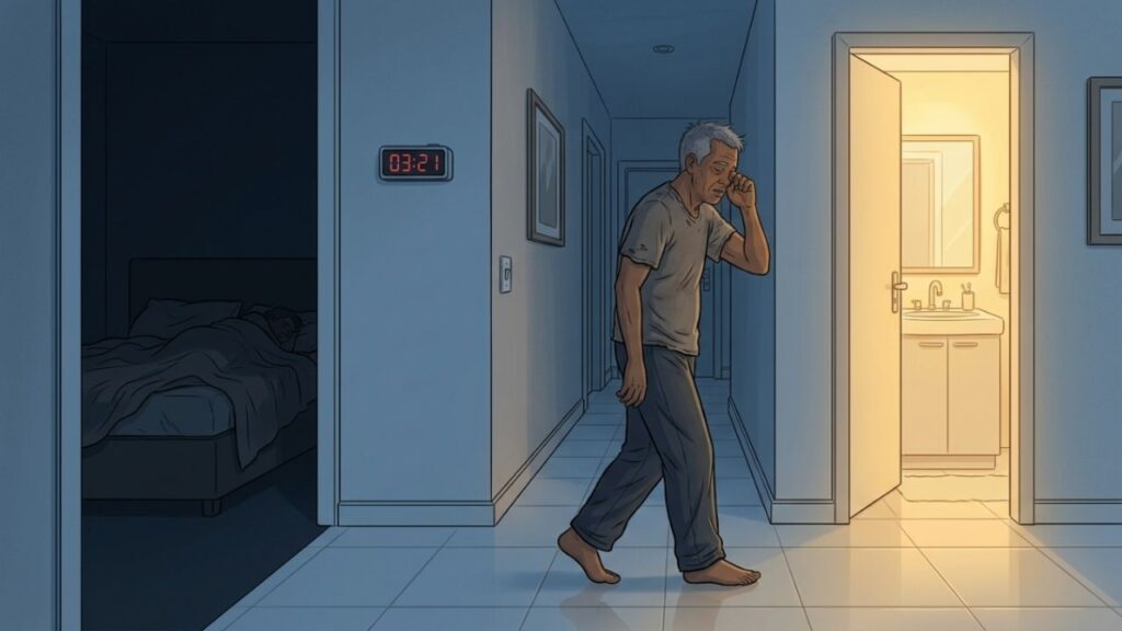 De forma geral, urinar nenhuma vez ou apenas uma vez durante a noite é compatível com um padrão saudável na maioria dos adultos.