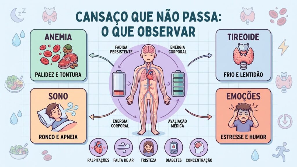 Anemia, tireoide, sono e estresse estão entre as causas.