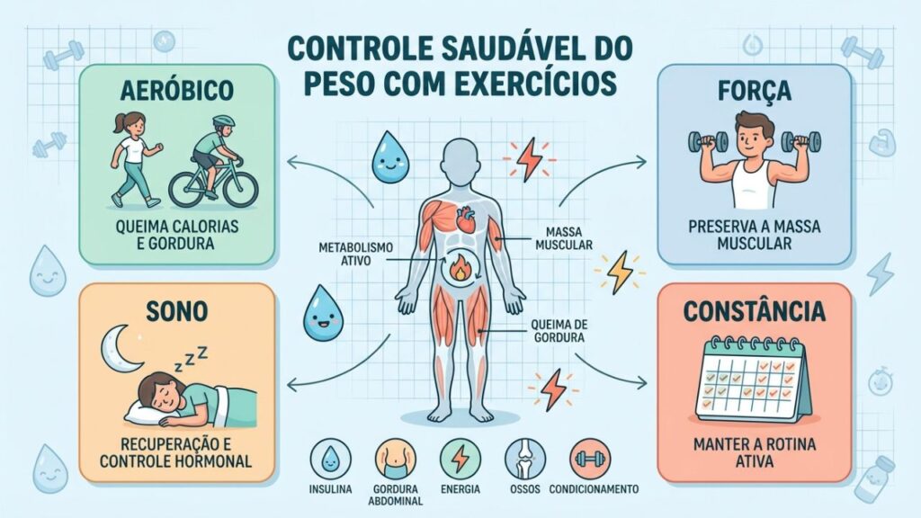 Quatro pilares essenciais para potencializar os resultados dos exercícios no emagrecimento.
