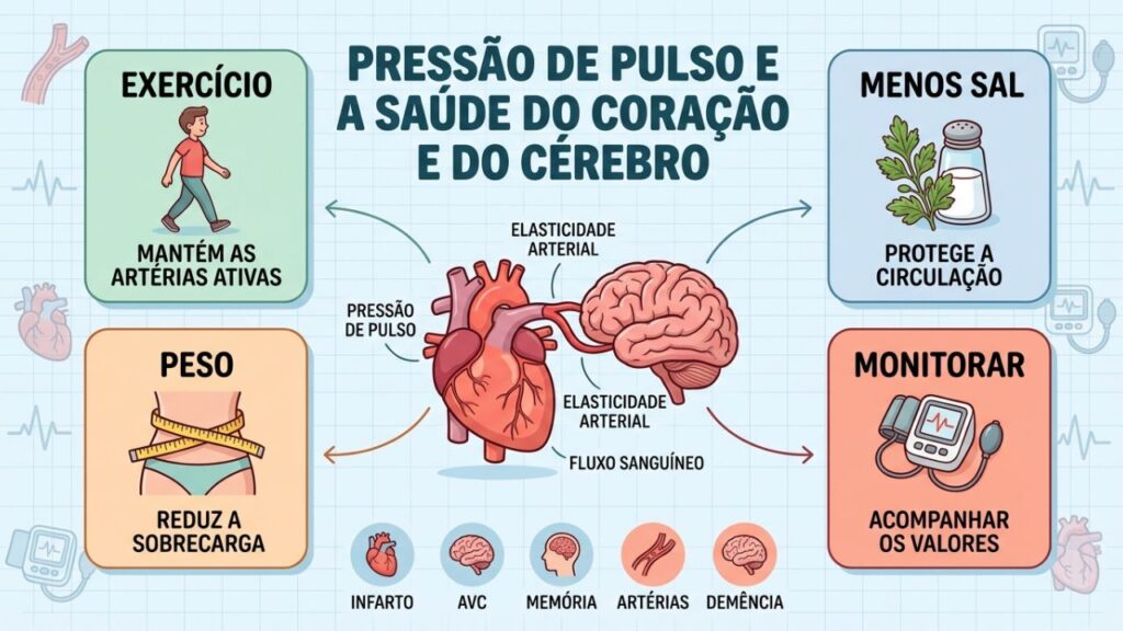 Quatro hábitos ajudam a preservar as artérias e proteger coração e cérebro.