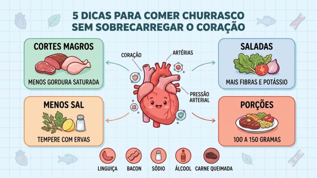 Carnes magras, menos sal e boas porções ajudam a proteger o coração.