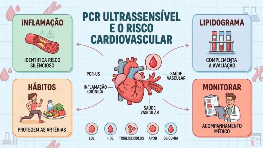 Quatro pilares auxiliam a interpretar a inflamação silenciosa e proteger o coração.