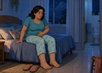 Levantar várias vezes para urinar à noite nem sempre é beber muita água: às vezes é sinal de retenção de líquidos e inchaço acumulado durante o dia
