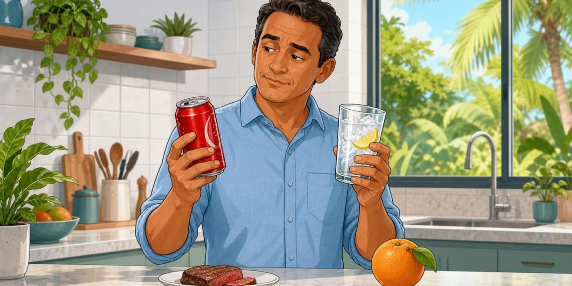 O ácido úrico alto não se deve apenas ao consumo de carne vermelha, mas sim ao excesso de açúcar e frutose nas bebidas industrializadas
