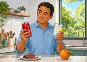 O ácido úrico alto não se deve apenas ao consumo de carne vermelha, mas sim ao excesso de açúcar e frutose nas bebidas industrializadas