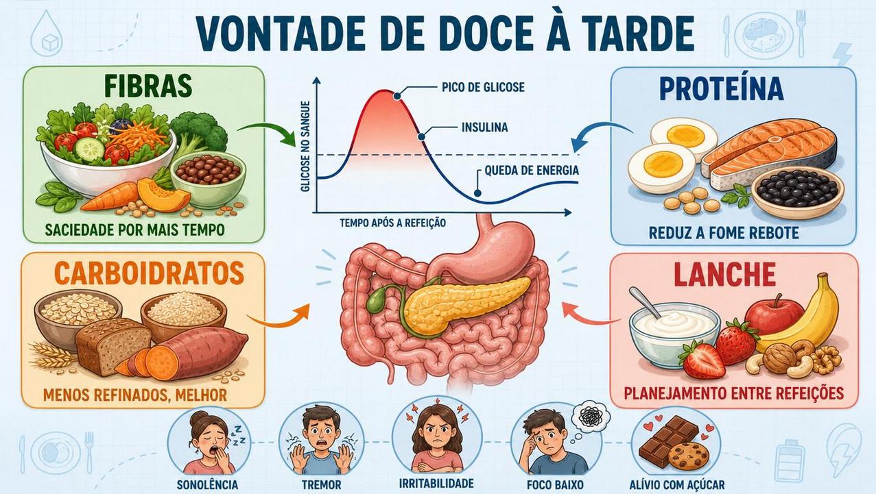 Fibras, proteína, melhores carboidratos e lanche ajudam a evitar fome rebote.