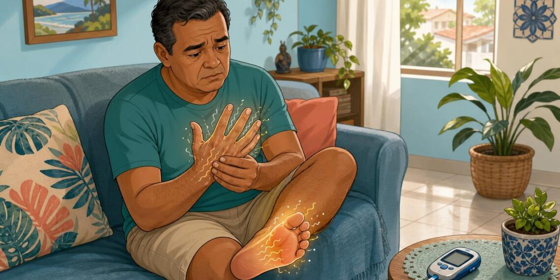 O formigamento frequente nas mãos e nos pés nem sempre é má circulação: pode ser um sinal de alteração nos nervos ligada ao açúcar no sangue