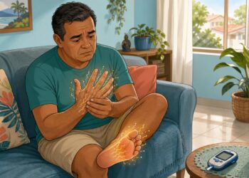 O formigamento frequente nas mãos e nos pés nem sempre é má circulação: pode ser um sinal de alteração nos nervos ligada ao açúcar no sangue
