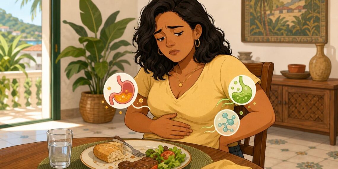 O Inchaco Abdominal Constante Apos As Refeicoes Nao Se Deve Apenas Ao Excesso De Gluten Mas Sim A Baixa Producao De Acido Estomacal E Enzimas Digestivas