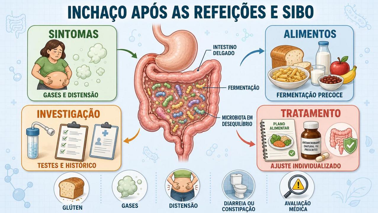 Sintomas, alimentos, investigação e tratamento ajudam a entender melhor a SIBO.