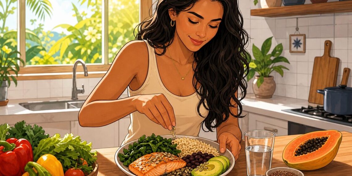 O que comer para ajudar a equilibrar os hormônios femininos de forma natural ao longo do ciclo menstrual