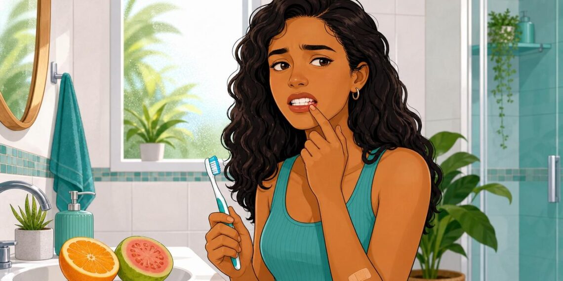 Qual deficiência de vitamina está associada a sangramento nas gengivas e cicatrização lenta de feridas