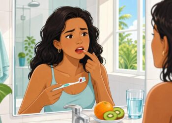 Qual deficiência de vitamina está associada ao sangramento frequente da gengiva