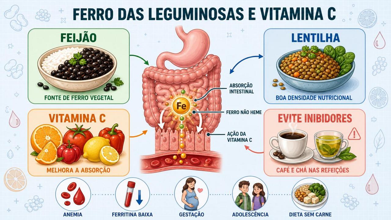 Os quatro pilares ajudam a melhorar o aproveitamento do ferro vegetal.
