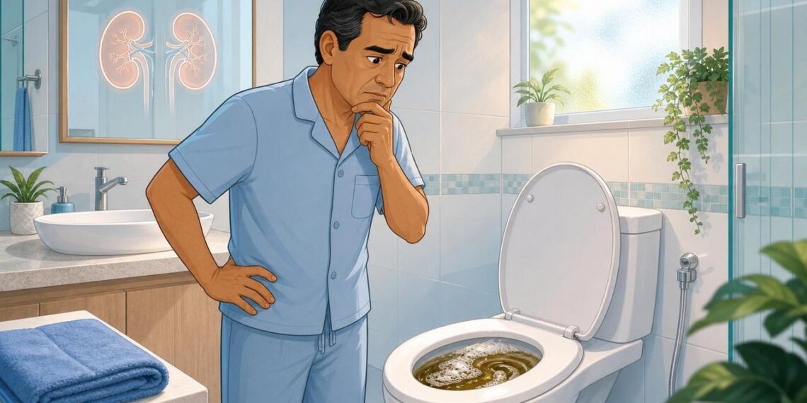 4 sintomas de lesões renais visíveis ao urinar pela manhã
