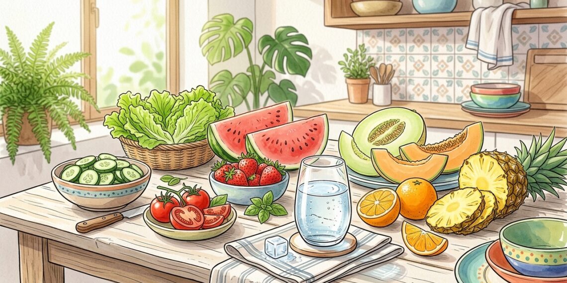 A maioria das pessoas associa hidratação só à água, mas é importante lembrar das frutas e legumes para também repor nutrientes
